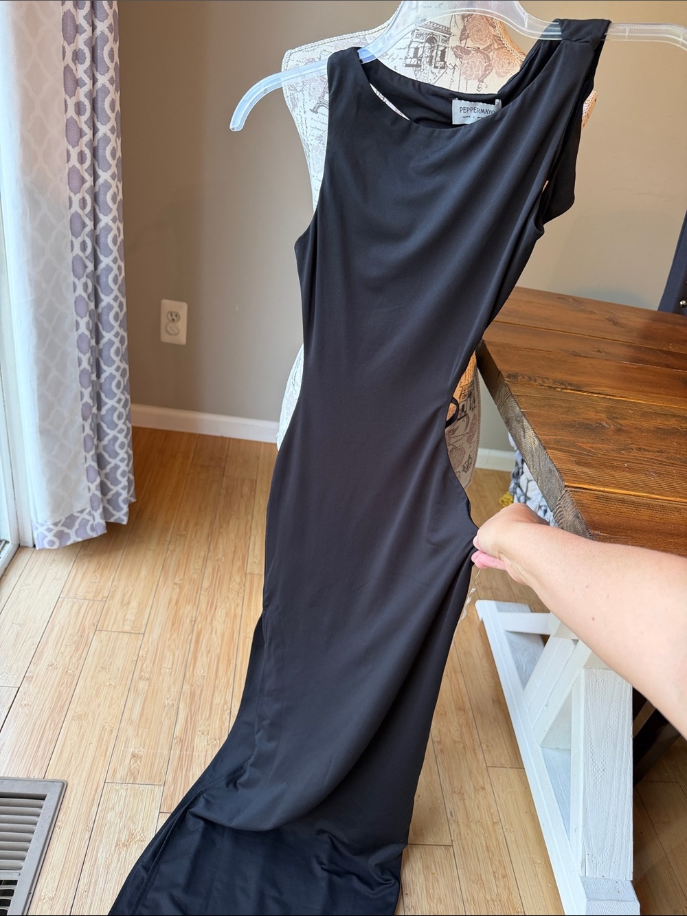Peppermayo Sutton Maxi Dress Cut Out Black - Picture 6 of 13
